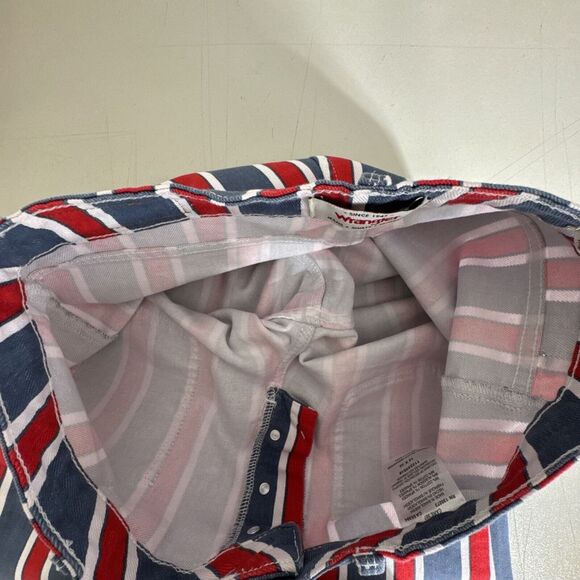 Wrangler Striped Red and Blue Women's  Wrangler Jeans - Picture 12 of 12